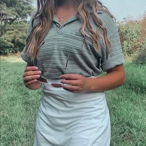 sage green polo!!